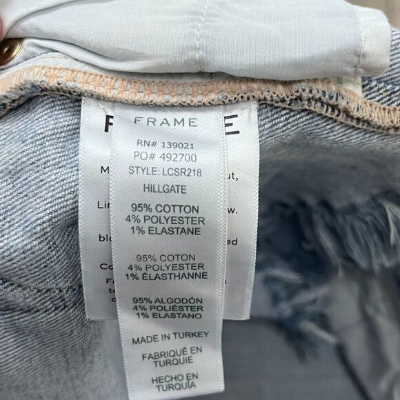 Frame Le Cutoff Women Size 27 Cotton Denim NEW Jean Short Fray Hem Festival - Picture 4 of 10